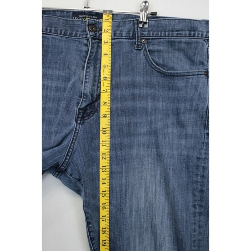 Lucky Brand 410 Athletic Fit Jeans Men 40 / 32 Straight Leg Blue Denim Pants - Picture 4 of 13